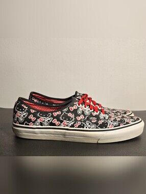 Rare Vans Authentic Hello Kitty Sneakers Bows Women’s 10.5 Men’s 9